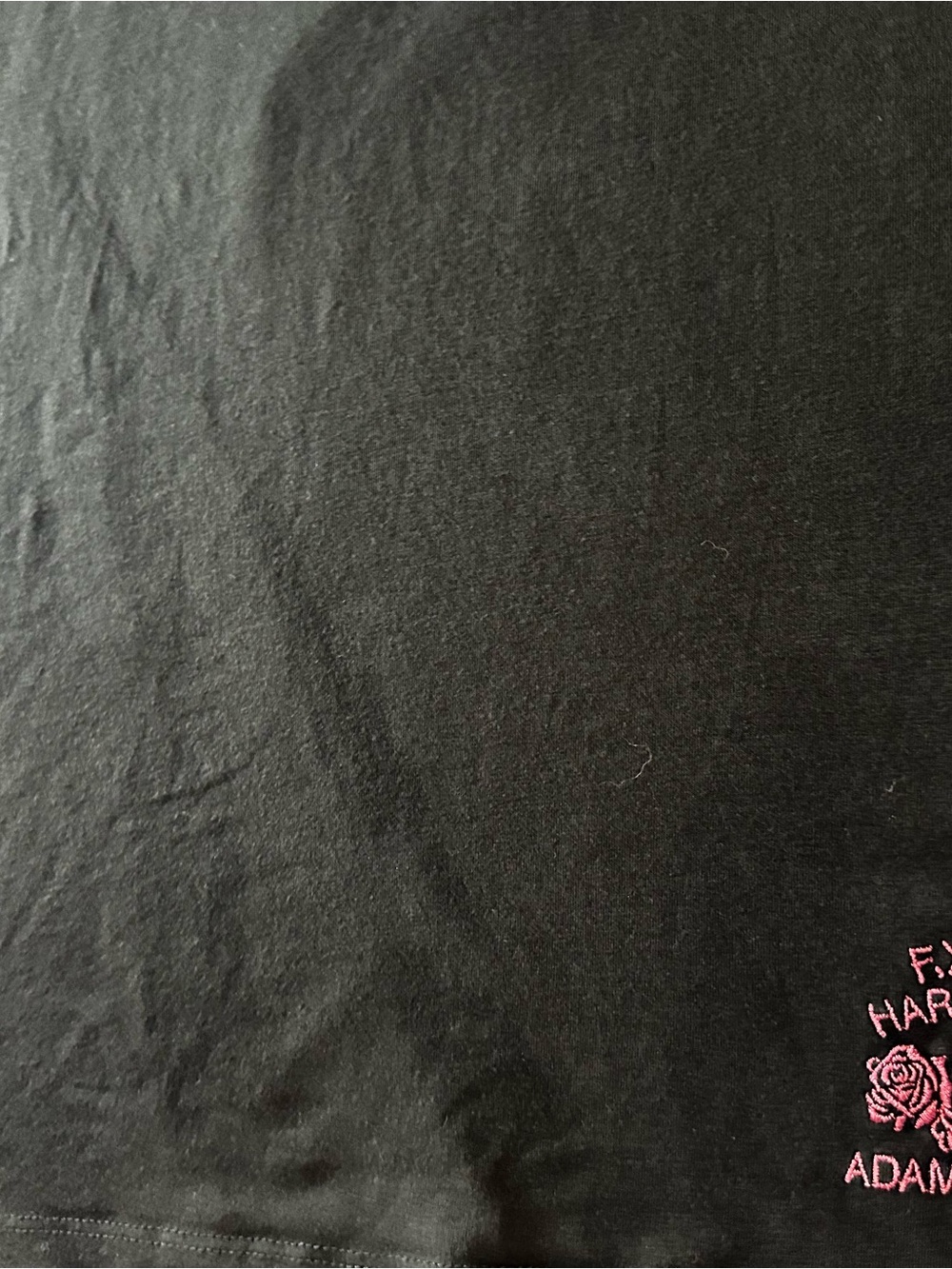 Harley-Davidson Black V-Neck Tee with Pink Accents and opening in the back. - Picture 6 of 11
